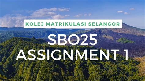 Biology Assignment 1 Sb025 Kolej Matrikulasi Selangor Youtube