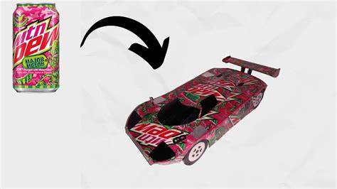 How To Make A Soda Can Car Mazda 787b Racing Car Youtube