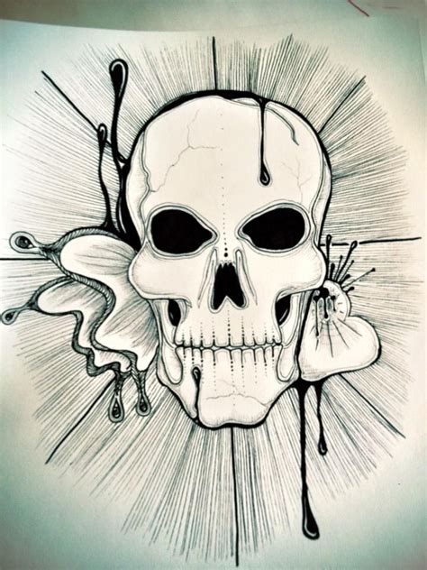 Pin By Bekah Jane On My Art Drawings Skull Art