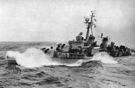 The U S Navy Destroyer USS Ingraham DD 694 Underway In The 1950s