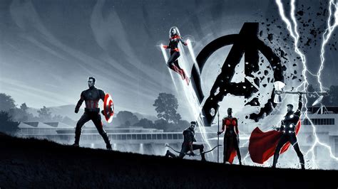 Avengers Endgame Captain America Captain Marvel 8k 128 Wallpaper