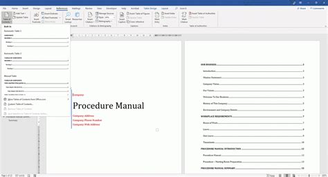 An Easy Microsoft Word Policy And Procedure Manual Template Download Now