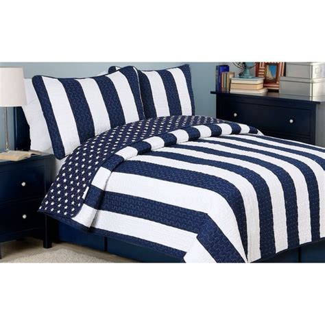 Navy Blue And White King Size Bedding Bedding Design Ideas