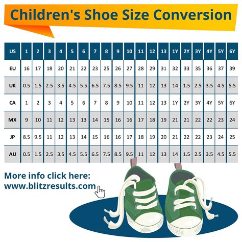 6 Images Kids Shoe Size Conversion Mexico To Us And Review Alqu Blog