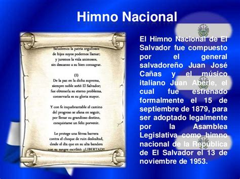Himno Nacional De El Salvador Y Oracion A La Bandera