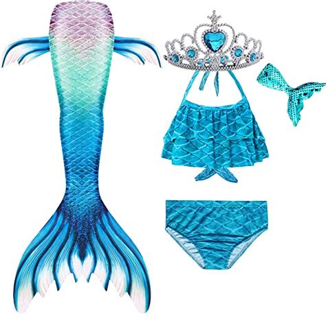 mermaid tails for swimming swimsuit costume bathing suit princess bikini sets cosplay girls