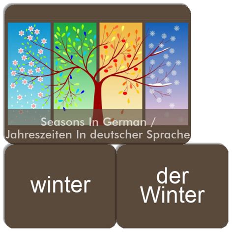 Seasons In German Jahreszeiten In Deutscher Sprache Match The Memory