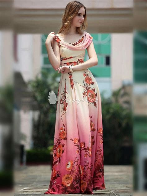 Formal Floral Dresses With Sleeves