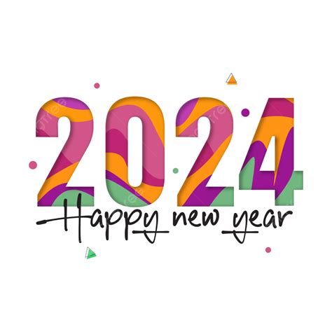 2024 Happy New Year Typography Design Vector 2024 Happy New Year New