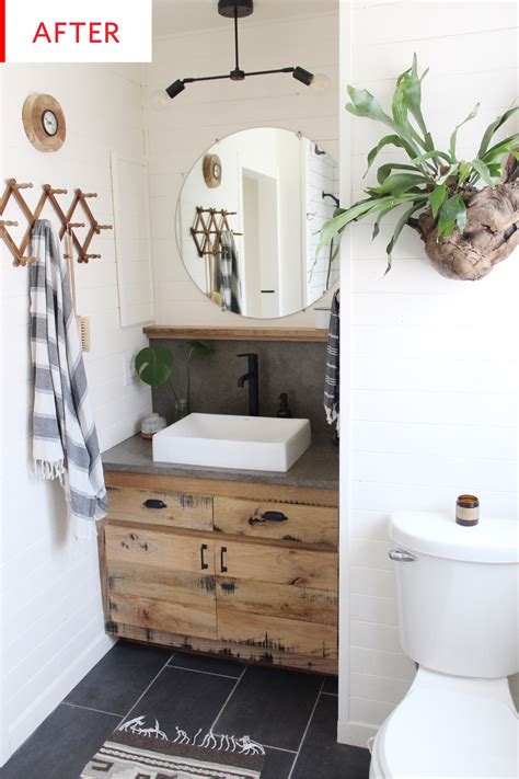 Before And After A 3k Rustic Scandinavian Bathroom Reveal Bathroom