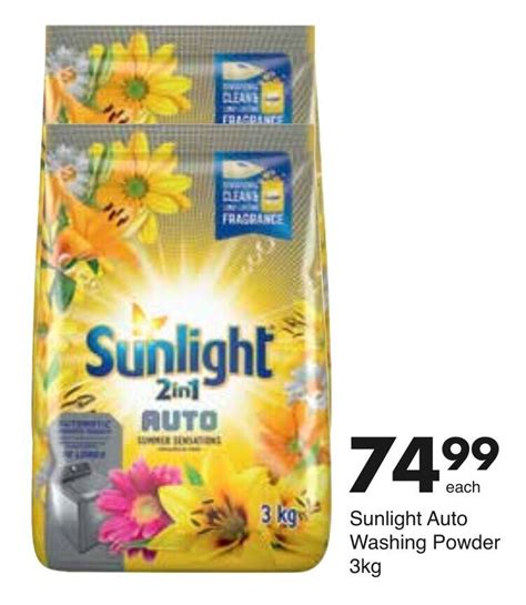 Sunlight 2in1 Auto Washing Powder 3kg Offer At Save Hyper