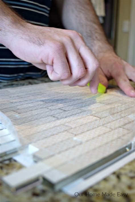 Installing glass mosaic tile backsplash diy installation no. How to Install a Tile Backsplash Easily - Our Home Made Easy