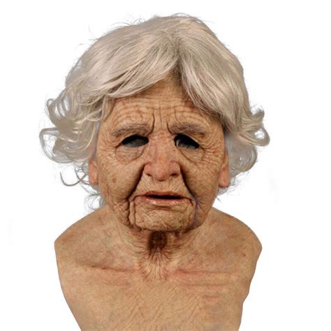 Buy 2021 Halloween Y Full Head Latex Horrific Grandma Old Women