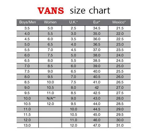 Vans Toddler Shoe Size Chart New Product Product Reviews Special