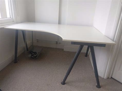 Ikea Galant White Corner Desk 160 X 110cm And Optional Computer Holder