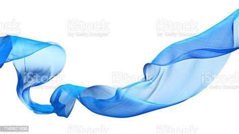 Abstract Flowing Blue Satin 3d Illustration Stock Photo Download
