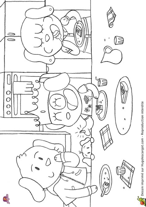 Coloriage fetes galette des rois