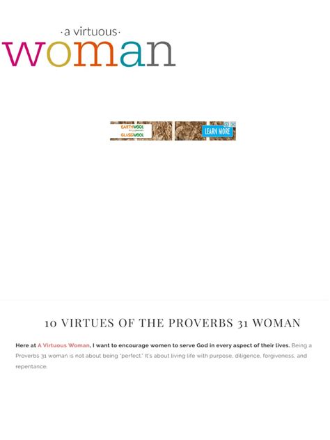 10 Virtues Of The Proverbs 31 Woman Pdf Book Of Proverbs Virtue