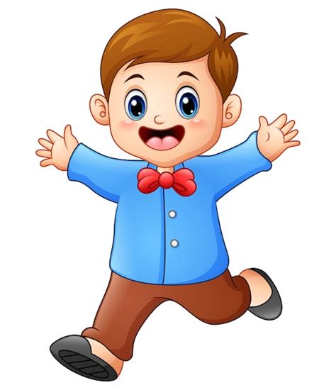 Premium Vector Vector Illustration Of Happy Boy Cartoon