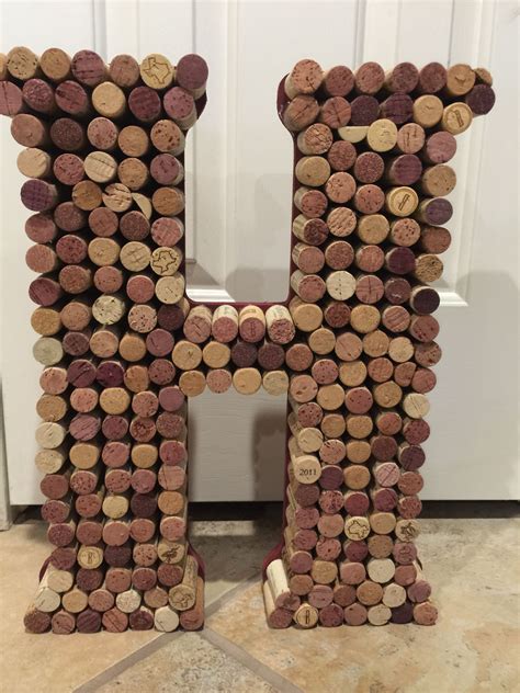 Wine Cork Initial By Twentycoats Wreath Creations 2015 Wreath