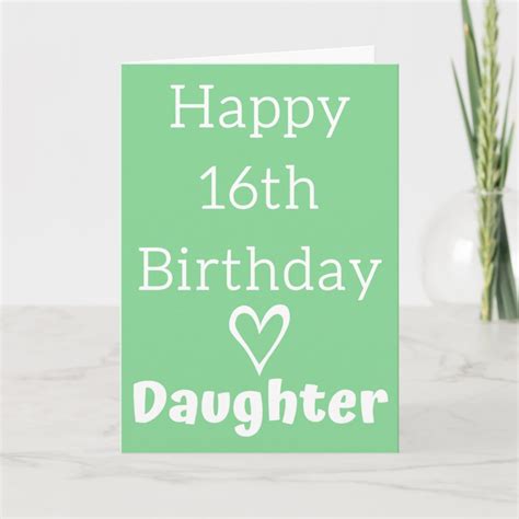 Happy 16th Birthday Daughter Card Zazzle