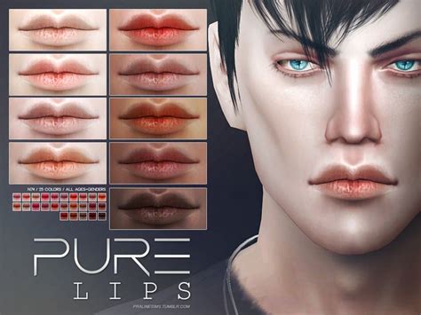 Realistic Soft Lips In 25 Colors For All Ages And Genders Found In Tsr