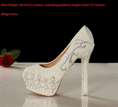 New Style Pretty Wedding Shoes Gorgeous White Bridal Dress Shoes 14cm