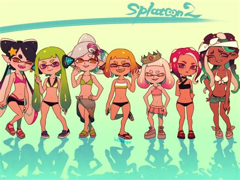 Inkling Player Character Inkling Girl Octoling Player Character Callie Marie And More