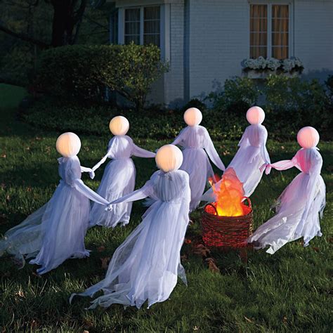 Illuminated Holding Hands Ghosts Halloween Diy Outdoor Outdoor