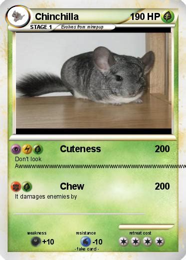 Pokémon Chinchilla 27 27 Cuteness My Pokemon Card