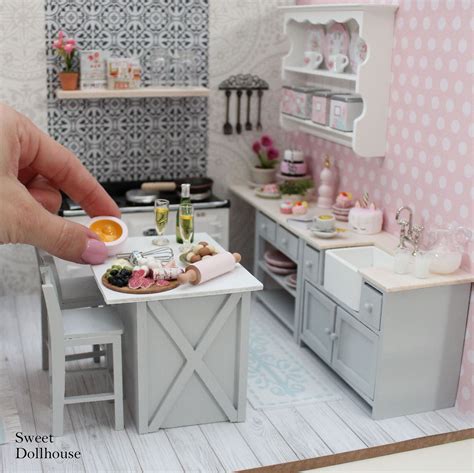 Miniature Kitchen Sweet Dollhouse Dollfurniture Miniaturekitchen