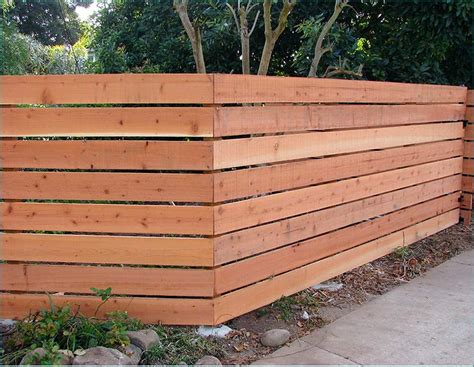Horizontal Wood Fence Designs