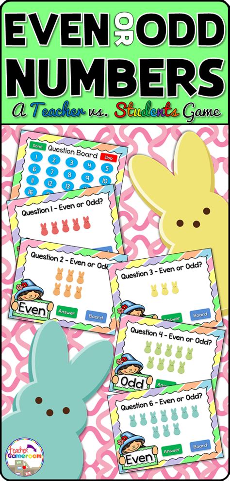 The design is quite funny and its vibrant tones will catch any kid's attention for sure. Even or Odd Easter Powerpoint Game | Powerpoint games ...