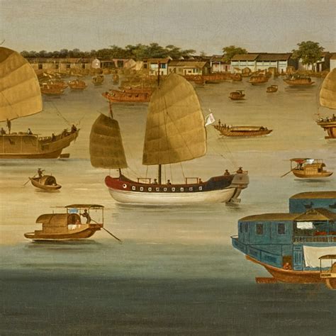 Then And Now Port Scenes In China Trade Paintings Chinese Works Of