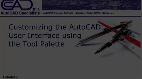 Customize The Autocad Tool Palette Youtube
