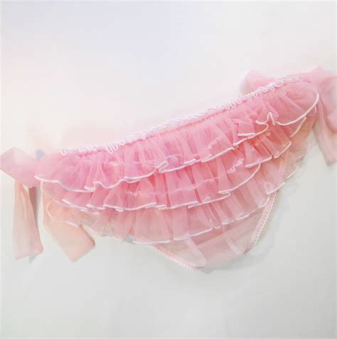 sheer ruffled panties pink knickers pink panties cute