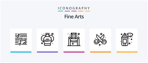 Fine Arts Line 5 Icon Pack Including Art Arts Paper Art Greek