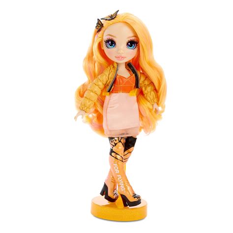 Rainbow High Poppy Rowan Orange Fashion Doll With 2 Outfits Walmart