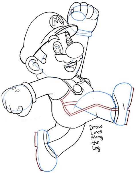 How To Draw Mario From Nintendo Super Mario Bros Drawing Tutorial How