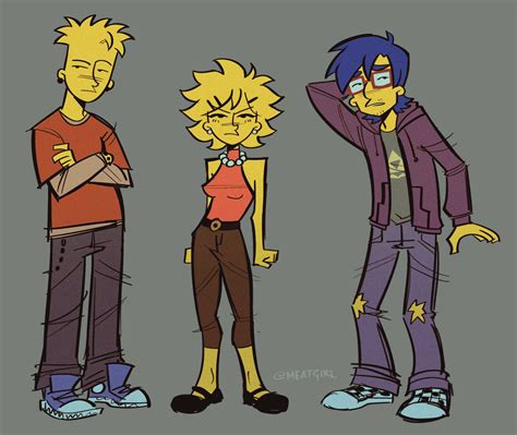 🥩 Meatgiri 🥩 On Twitter Bart Lisa And Milhouse But Theyre In College And Also In An Old