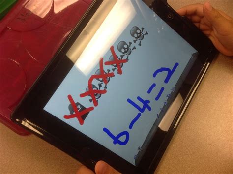 You can type by clicking the blinking dots. Using the DOODLE BUDDY APP in Math