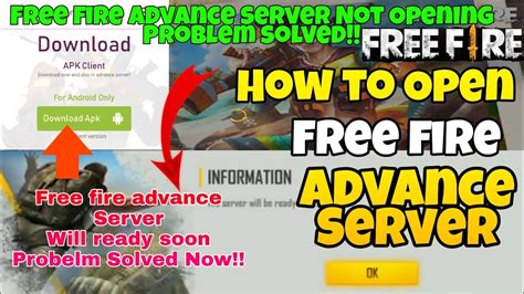 After the installation is complete, open the free fire advanced server application and sign in using your linked facebook account. Free fire Advance Server Will Be Ready soon-How to Open ...