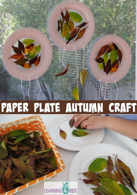 Paper Plate Autumn Craft Fall Crafts Paper Plate Crafts Paper Plates