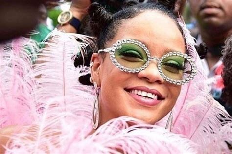 Rihanna Is Here To Bless Your Feed With Her Pink Feathered Carnival