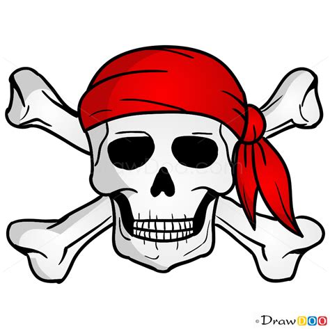 How To Draw Jolly Roger Pirates