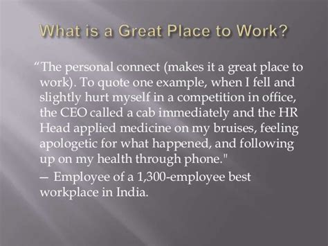 Great place to work