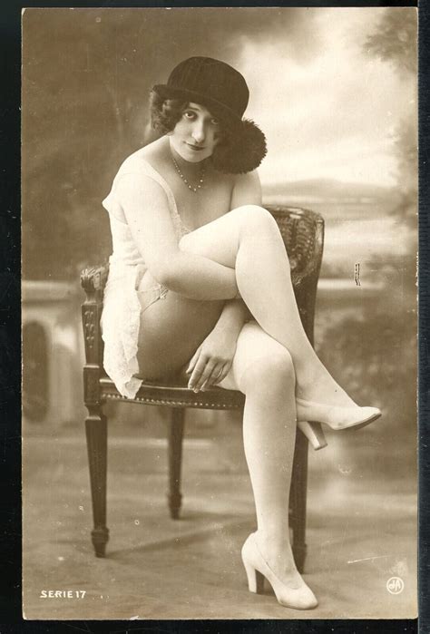 S Original French Real Photo Risqu Postcard Flapper Lingerie