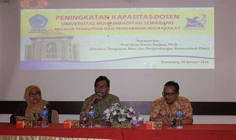 Peningkatan Kapasitas Dosen Unimus Melalui Litabmas Universitas