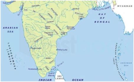 Solved The Indian Peninsula Is Surrounded By Water On