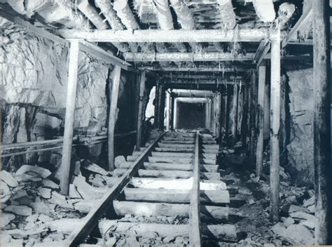 Timber Framed Tunnel For Transporting Ore Inside The Mine In Lyon